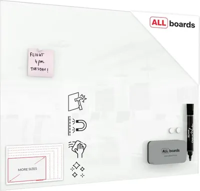 Produktbild von Glasboard - Weiß CLASSIC WHITE 80x60cm