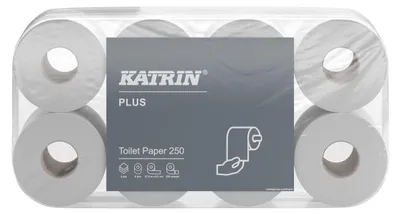 Immagine prodotto di 6x Carta igienica Katrin Plus 11711 3 rotoli da 250 fogli 8 rotoli.