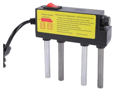 Obrázek produktu pro Sada pro elektrolýzu určená k testování vody s rychlou vizuální indikací změny barvy – Přenosný elektrolýzér pro testování pitné vody, vody z akvárií a bazénů