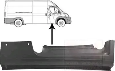 Immagine prodotto di VAN WEZEL 1651102 Lamiera di riparazione soglia Lamiera di accesso destra per OPEL Movano C Furgone (U9) Movano C Pianale / Telaio (U9) per FIAT