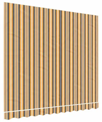 Produktbild von vidaXL Ersatzstoff für Markise Orange und Schwarz 3x2,5 m Polyester
