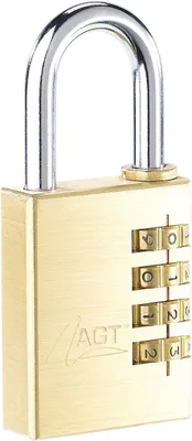 Imagen del producto de Cerradura de combinación de latón con código de 4 dígitos, 38 mm