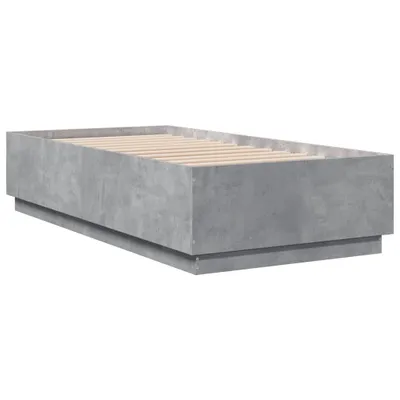 Produktbild von Bettgestell Betongrau 75x190 cm Holzwerkstoff