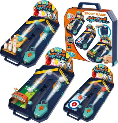 Produktbild von 3-in-1 Multifunktionskoffer Golfspielset Ziel Bowlingbälle