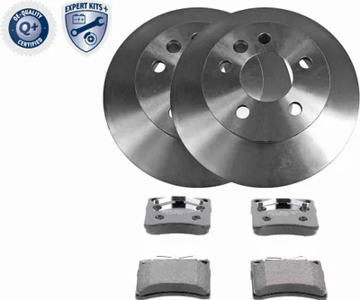Produktbild von 2x BREMSSCHEIBEN mit Bremsbelägen + BREMSBELÄGE