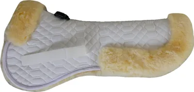 Produktbild von Engel Reitsport Lammfell Sattelkissen (Sakis2) Weiss Med./Natur L (18 - 19,5 Inch) 58cm
