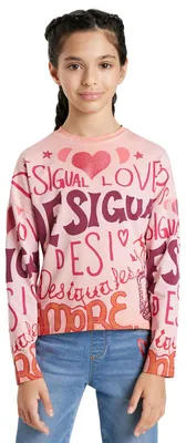 Zdjęcie produktu dla Bluzka dziecięca Desigual w kolorze różowym z nadrukami 98