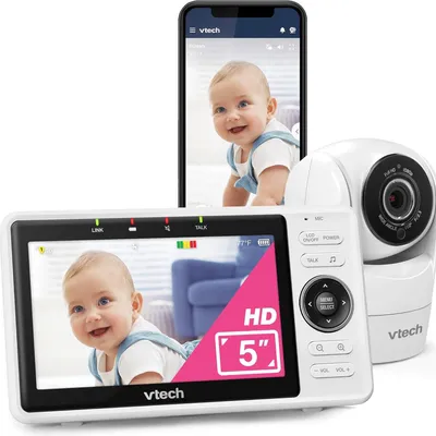 Immagine prodotto di VTech Baby monitor WiFi da 5" HD 1080p con obiettivo grandangolare