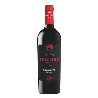 Produktbild von Epicuro Primitivo Puglia IGP Vino Rosso Rotwein Italien Apulien 750ml