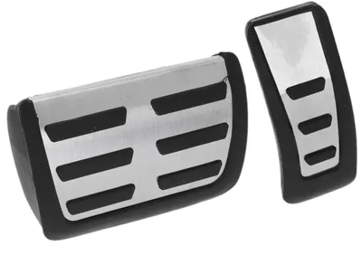 Sport Pedale Edelstahl Schwarz Silber für Audi A6 4F C6 2005-2011 – Produktansicht
