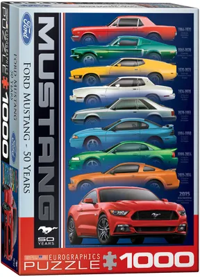 Produktbild von Ford Mustang Evolution 50 Jahre - 1000 Teile Puzzle im Format 68x48 cm