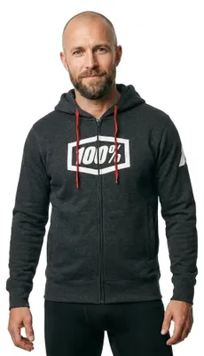 Immagine prodotto di Felpa con cappuccio e zip integrale 100% Syndicate, colore: nero, taglia: S