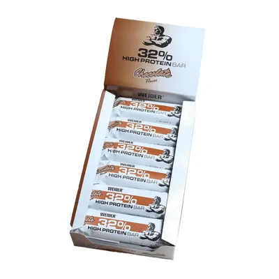 Zdjęcie produktu dla Weider 32% Protein Batonik Display 24x60g Czekoladowy
