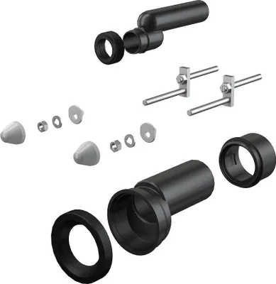 Image de alcadrain WC Zubehör komplett DN110/110, 25 mm, PE, weiß