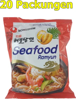 Produktbild von Nongshim Instant Nudeln Seafood Ramyan 20er Pack (20 x 125g)