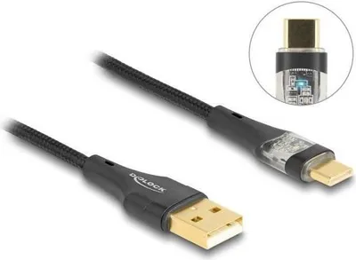 Immagine prodotto di DELOCK USB 2.0 Kabel Typ-A St. zu USB Type-C St. 60 W  1 m