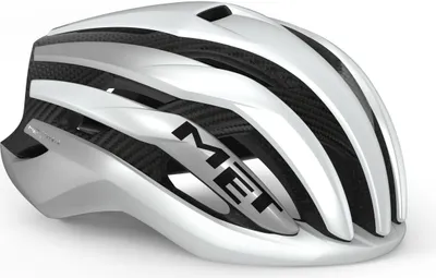 Produktbild von MET Trenta 3K Carbon Mips White Silver Metallic/Matt S (52-56 cm) Fahrradhelm
