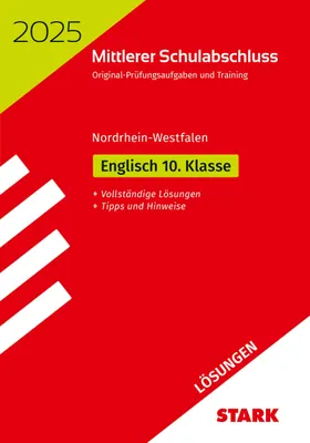 Produktbild von STARK Lösungen zu Original-Prüfungen und Training - Mittlerer Schulabschluss 2025 - Englisch - NRW