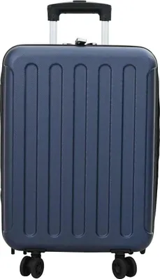 Image de vidaXL Valise avec serrure bleu foncé 34 x 23 x 55,5 cm ABS plastique