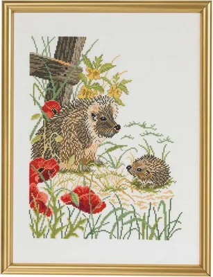 Produktbild von Eva Rosenstand Kreuzstich Set "Igel", Zählmuster, 32x43cm