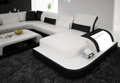 Produktbild von Ecksofa Weiß Garnitur 325 x 396 x 195 cm