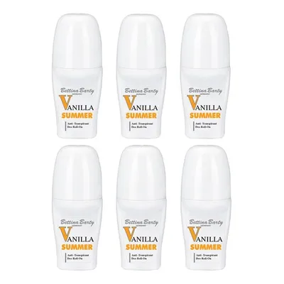 Produktbild von Bettina Barty Summer Vanilla Antitranspirant Deo Roll-On 6 x 50 ml