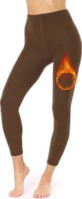 Image de Merry Style Thermo Leggings Femme Caleçon thermique doublé MS-ATX-441 (Marron, XL/XXL)
