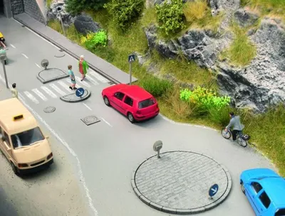 Produktbild von Noch 14690 Verkehrsinsel-Set Spur N in