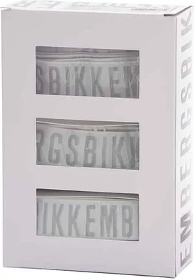 Produktbild von Bikkembergs Herren Boxershorts Unterhosen Unterwäsche Herren, Größe:S, Farbe:Weiß-weiß,schwarz