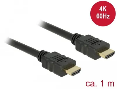 Image de Delock 84713 DELOCK HDMI Kabel Ethernet A -> A St/St 1.00m 4K Gold