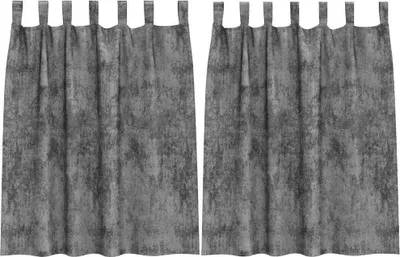 Zdjęcie produktu dla vidaXL Zasłony z weluru, 2 szt., szare, 140 x 140 cm, welur
