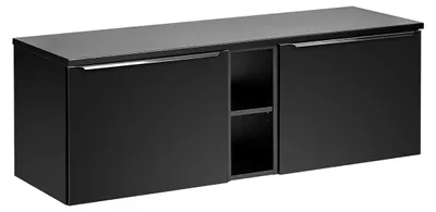 Produktbild von Waschtischunterschrank 140cm Éros mit 2 Schubladen, Schwarz