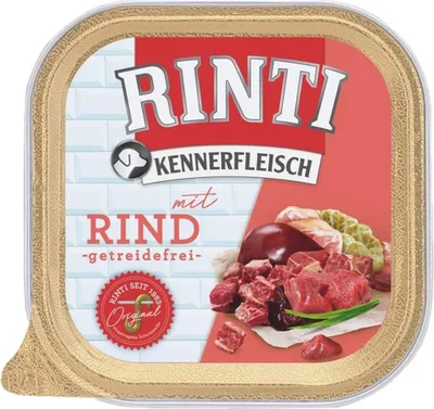 Produktbild von Rinti Schale Kennerfleisch mit Rind 300g