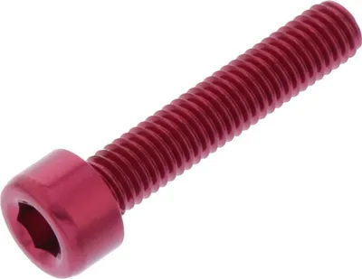 Produktbild von Zylinderschraube JMP Bolt M5x0,8mm 25mm Aluminium rot
