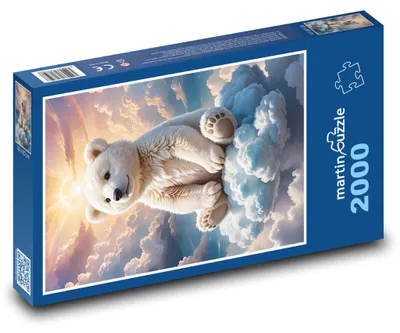Zdjęcie produktu dla martinpuzzle - Puzzle 2000 - Miś na obłoku