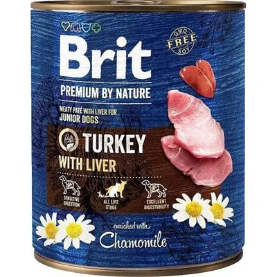 Immagine prodotto di Brit Premium By Nature Tacchino e Fegato Junior 800g