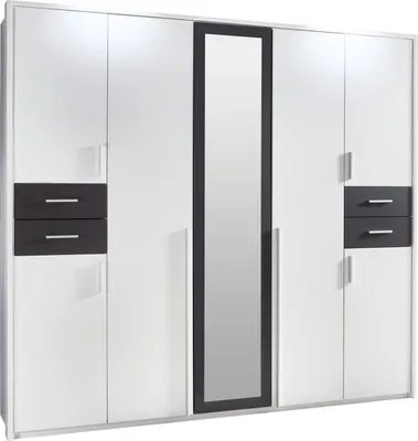 Image de Armoire Vegas pour chambre à coucher, finition au choix : blanc / graphite