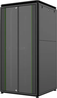 Produktbild von Lanview 19" 32U 800x800x1608mm Datenleitungs-Rackschrank - Schwarz, RDL32U88BL