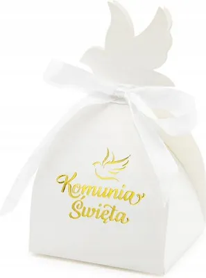 Image de Boîtes cadeaux pour invités à la Sainte Communion Colombe