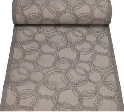 Produktbild von Tischläufer, stoffähnlich, PV-Tissue Mix "ROYAL Collection" 24 m x 40 cm grau "Bubbles"