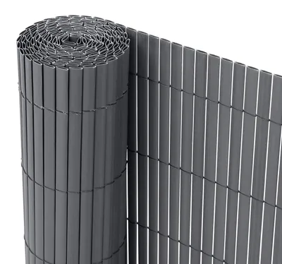 Produktbild von Sichtschutz Sichtschutzzaun Balkonsichtschutz - 5 m x 100 cm - PVC - Anthrazit - Für Balkon und Garten