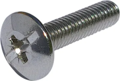 Produktbild von Spezialschraube M6x30 passend zu Schrankrohrlager Oval 4/5/6, Stahl vernickelt