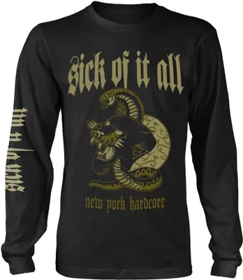 Produktbild von Sick Of It All - "New York Hardcore" T-Shirt für Herren/Damen Uni  Langärmlig PH231 (M) (Schwarz)