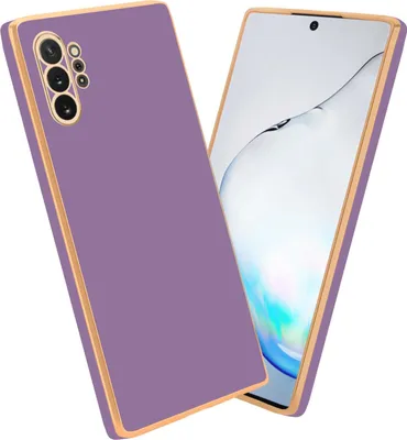 Produktbild von Cadorabo Schutzhülle für Samsung Galaxy NOTE 10 PLUS Hülle in Lila Handyhülle TPU Silikon Kameraschutz Etui Case