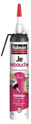 Produktbild von Mastic Rubson Rebouche Blanc: Acryl-Füllspachtel, weiß, für Innenräume - Rubson