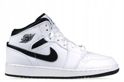 Produktbild von Nike Air Jordan 1 Mid (Gs) Sneaker mit weicher Dämpfung Neuauflage des ersten Modells Größe 36,5