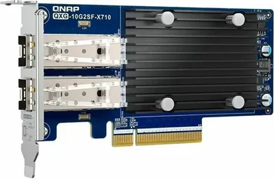 Produktbild von QNAP QXG-10G2SF-X710 - Netzwerkadapter - PCIe 3.0 x8 Low-Profile - 10 Gigabit SFP+ x 2 - für P/N: SFP1G-SX-85