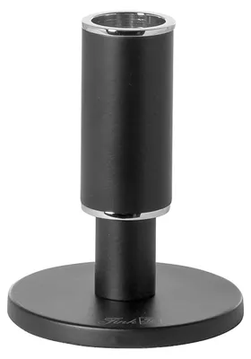 Produktbild von RITMO Leuchter - H.11,7cm - schwarz-silberfarben - Aluminium