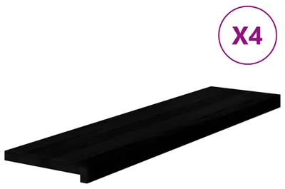 Produktbild von vidaXL Treppenstufen 4 Stk. Dunkelbraun 100x30x2 cm Massivholz Eiche