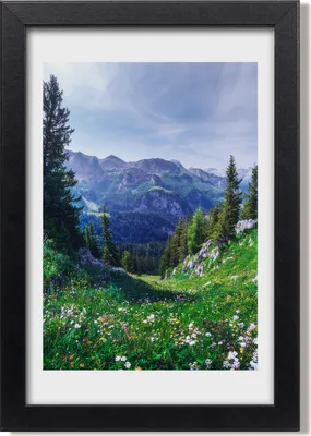 Produktbild von Bild 20x30 MDF-Rahmen, Wandkunst Alpen